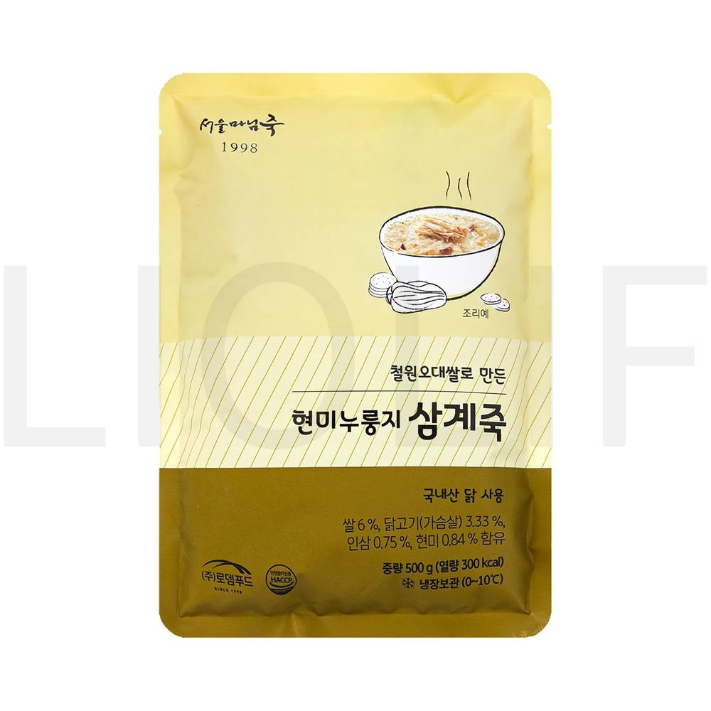 서울마님죽 즉석죽 현미누룽지삼계죽