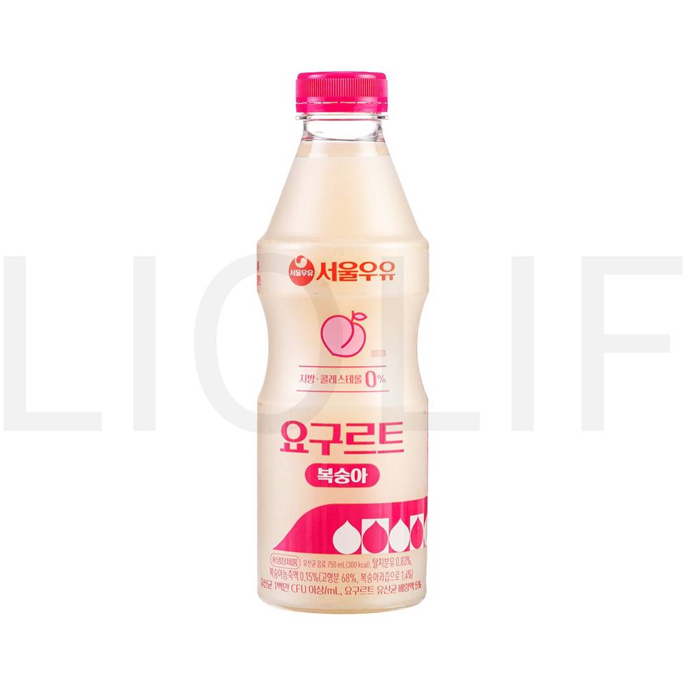 서울우유 요구르트 복숭아, 1개입, 750ml, 3개 (3,270원) (와우무료)