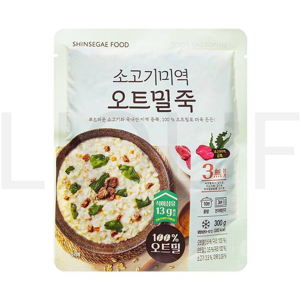 신세계푸드 즉석죽 소고기미역 오트밀죽