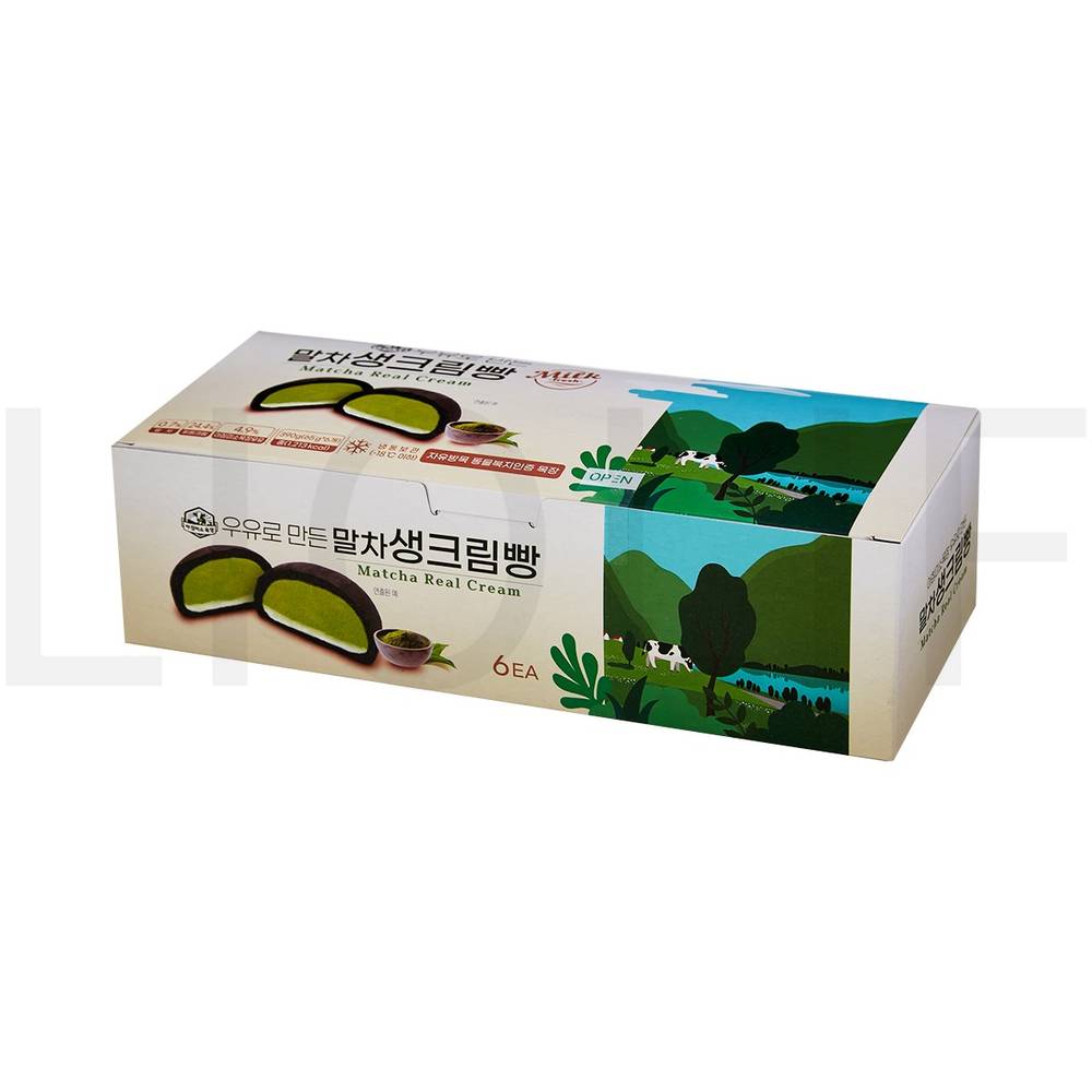 아침미소목장 기타빵 말차 생크림빵