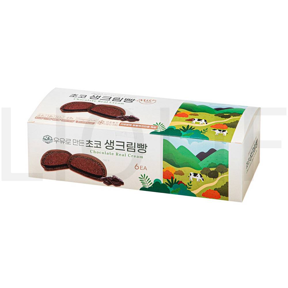 아침미소목장 기타빵 초코 생크림빵