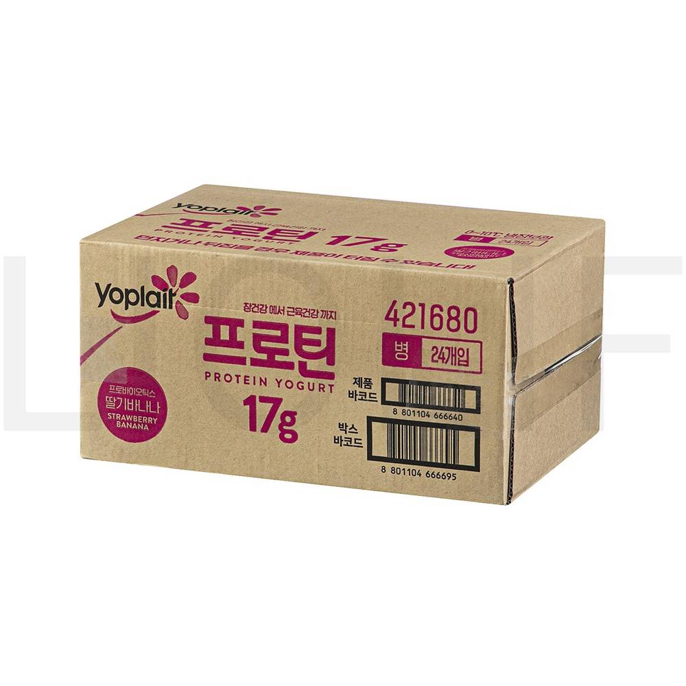요플레 마시는 요구르트 프로틴 요거트 딸기바나나