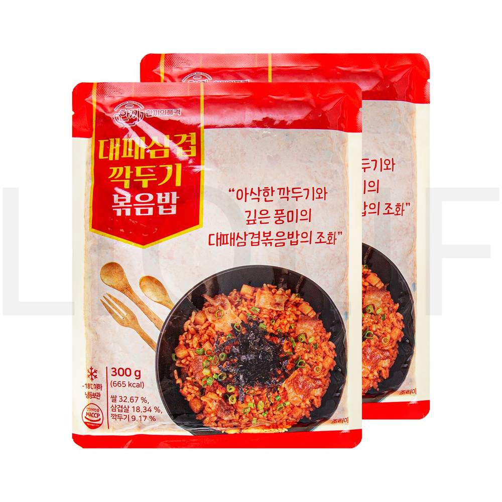 한끼의품격 즉석볶음밥 대패 삼겹 깍두기 볶음밥