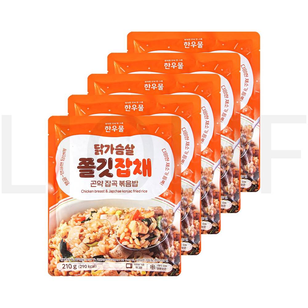 한우물 즉석볶음밥 닭가슴살 쫄깃잡채 곤약잡곡 볶음밥