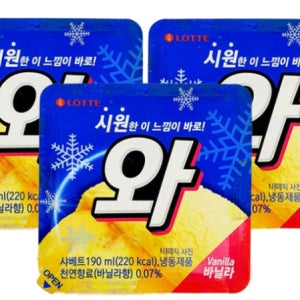 롯데웰푸드 와 아이스크림 16개 190ml