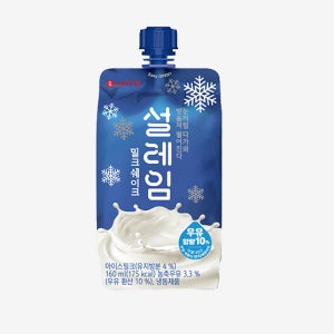 롯데 아이스크림 설레임 밀크 쿠키맛 15개 24개 160ml