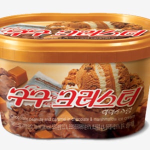 롯데 아이스크림 구구크러스터 660ml 6개