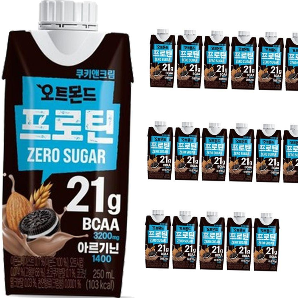 롯데오트몬드 롯데 오트몬드 프로틴 제로슈거 쿠키앤크림