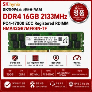 SK하이닉스 서버용 RAM DDR4 16GB 2133 PC4 17000 ECC REG HMA42GR7MFR4N TF