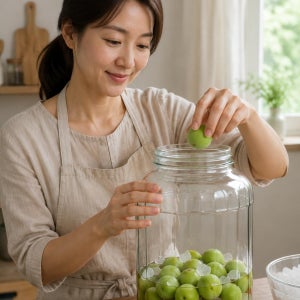 과실주 효소병 공병 대형 유리 매실 장아찌 담금주병 10L