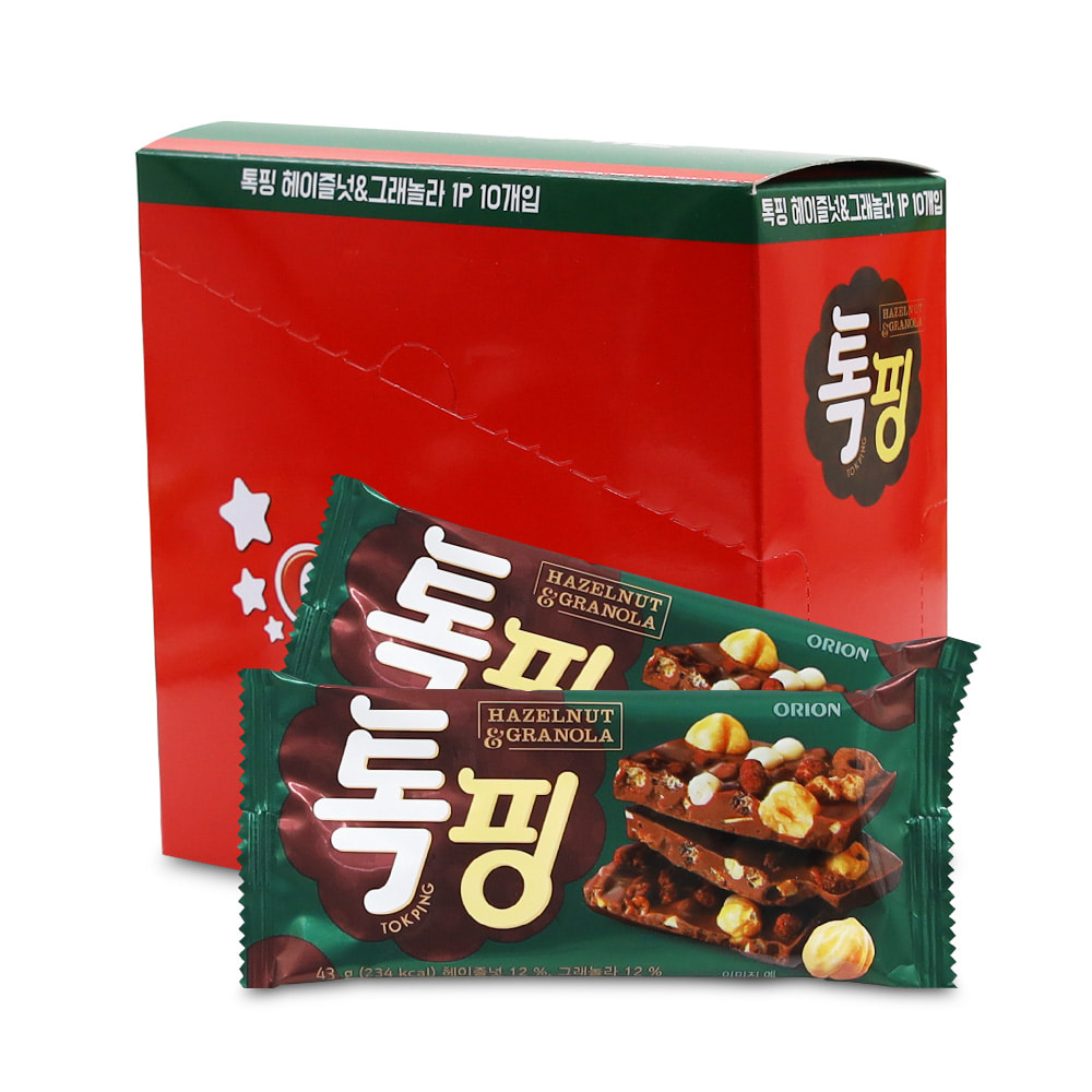 톡핑 헤이즐넛그래놀라 아이들 당충전 어린이