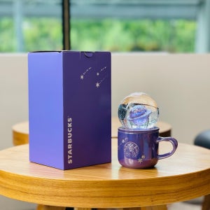 스타벅스 머그컵 26년 여름 퍼플 나이트 갤럭시 행성 워터볼 커피잔 190ml