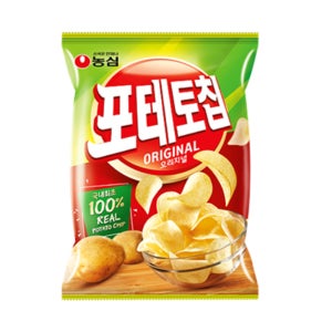 농심 포테토칩 오리지널, 60g, 20개