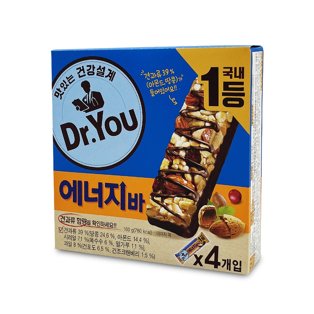 닥터유 에너지바 단백질간식 견과류 건포도