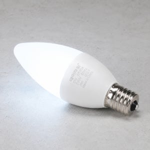 LED 촛대구 불투명 5W E17 주광색 6500K 촛불 꼬마 전구 램프 데이타임