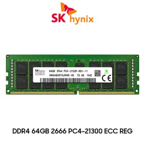 SK하이닉스 서버용 메모리 DDR4 64GB 2666 PC4 21300 ECC REG