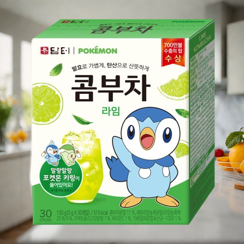 라임 콤부차 스틱 분말 발효 탄산풍미