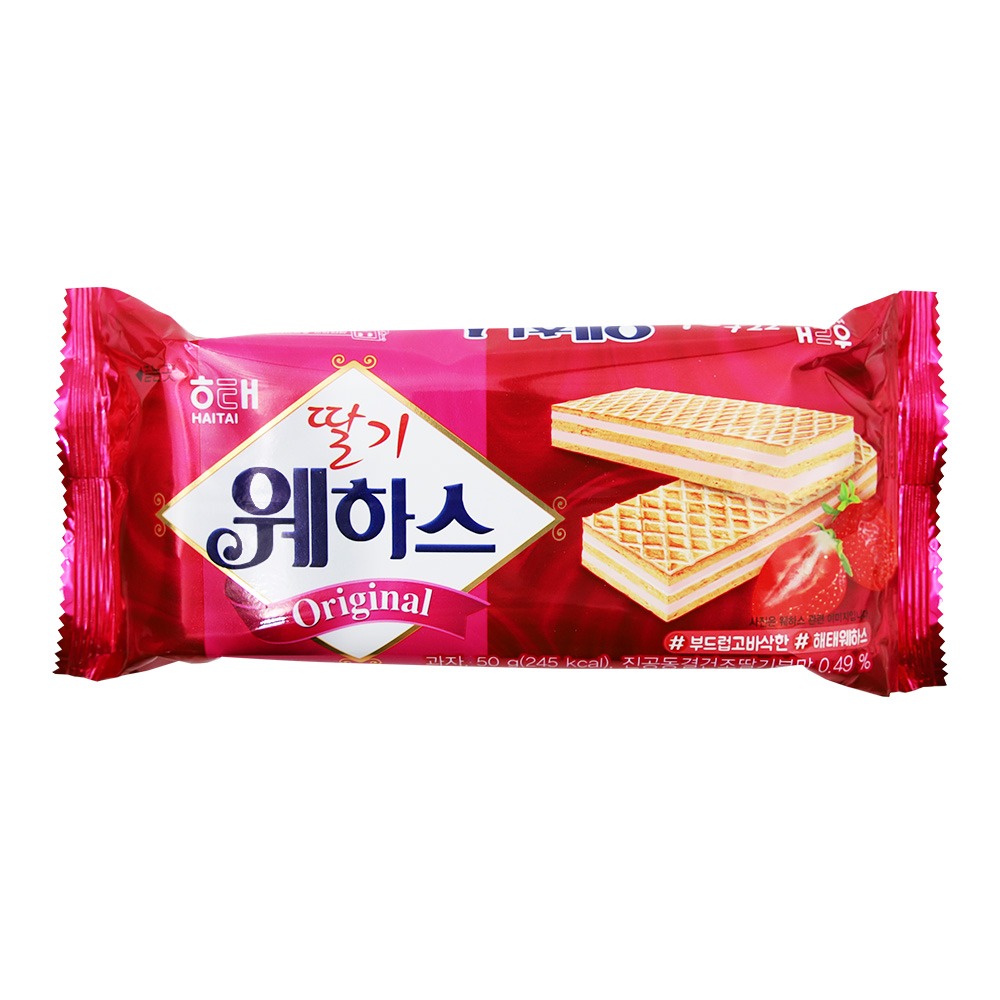 딸기 웨하스 회의 바삭 생크림