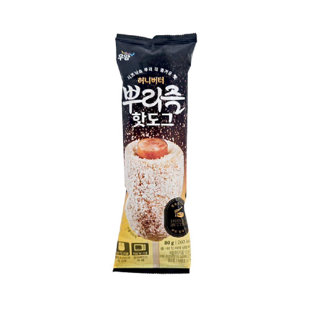 우양 허니버터뿌리즐 핫도그