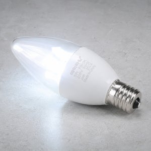 LED 촛대구 투명 5W E17 주광색 6500K 촛불 꼬마 전구 램프 데이타임