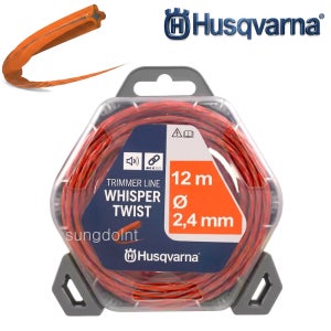 husqvarna 트리머라인 whisper twist 예초기줄날 2.4mm 12M 예초기날