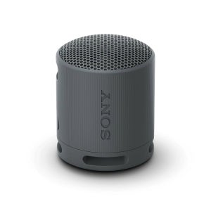소니 SRS-XB100 무선 블루투스 휴대용 경량 초소형 여행용 스피커, 내구성 있는 IP67 방수 및 방진 샤워 16시간 배터리, 다용도 스트랩, 핸즈프리 통화, 블랙