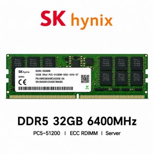 SK하이닉스 서버용 메모리 DDR5 32GB 6400 PC5 51200 ECC REG