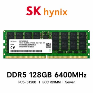 SK하이닉스 서버용 메모리 DDR5 128GB 6400 PC5 51200 ECC REG
