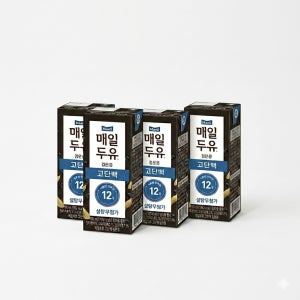 매일두유 검은콩 고단백 190ml, 48개