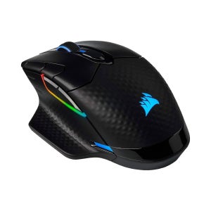 Corsair 다크 코어 RGB PRO SE 무선 FPS /MOBA 게이밍 마우스(Qi Charging u2013 18,000 DPI 8 프로그래머블 버튼 Sub-1ms iCUE