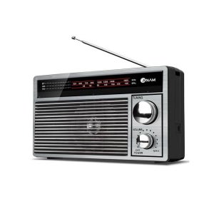 아남 소형 라디오 블루투스 스피커 무선 레트로 여행 FM 가방형 AM 엔틱