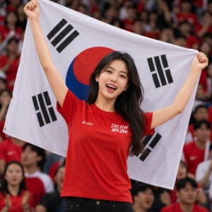 [상의] KR세로형 건곤감리 레드에디션 티셔츠(기능성 드라이핏)
