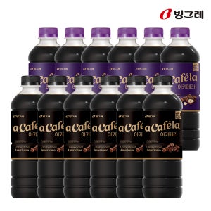 빙그레 아카페라 아메리카노 + 헤이즐넛 아메리카노, 1L, 12개