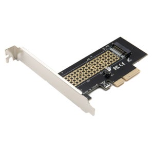 PCIe 4x슬롯 NVMe M.2 SSD 장착 브라켓 PCI장착 M키하드 연결기