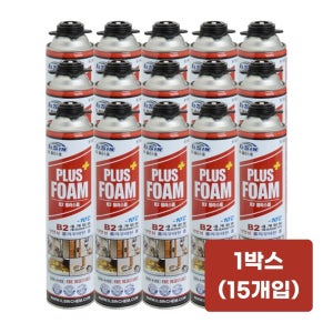 일신 플러스폼 B2 난연 우레탄폼 건용 단열 750ml, 15개