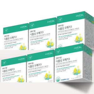 엔바이탈 식물성 오메가3 60캡슐, 6개