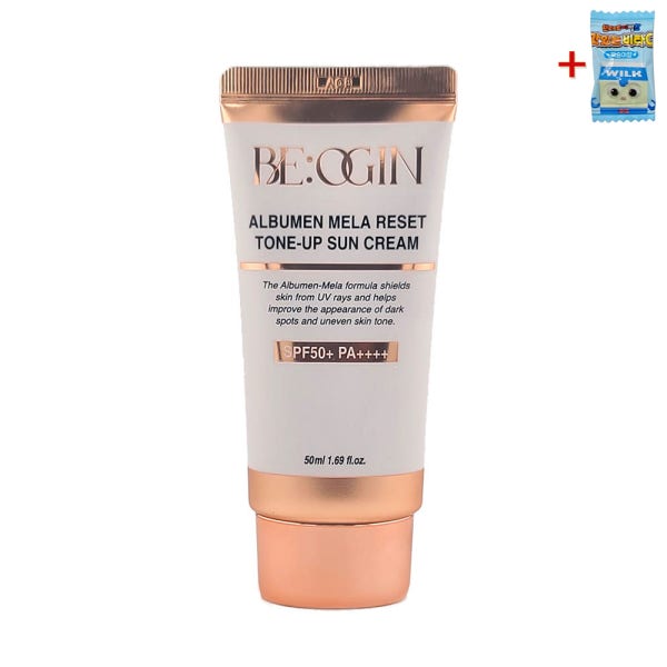 비오진 전인화 알부민 톤업 썬크림 생얼 쌩얼 멜라리셋+비타민 50ml, 1개