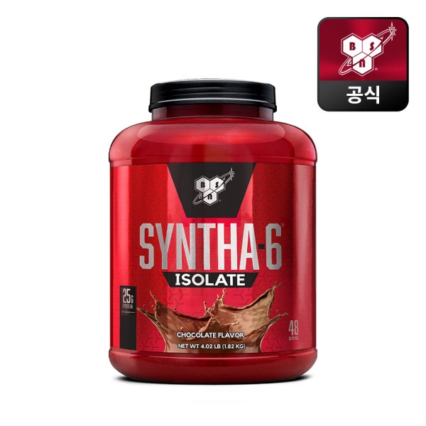 BSN 신타6 아이솔레이트 단백질 보충제 초콜릿맛 1.82kg 프로틴