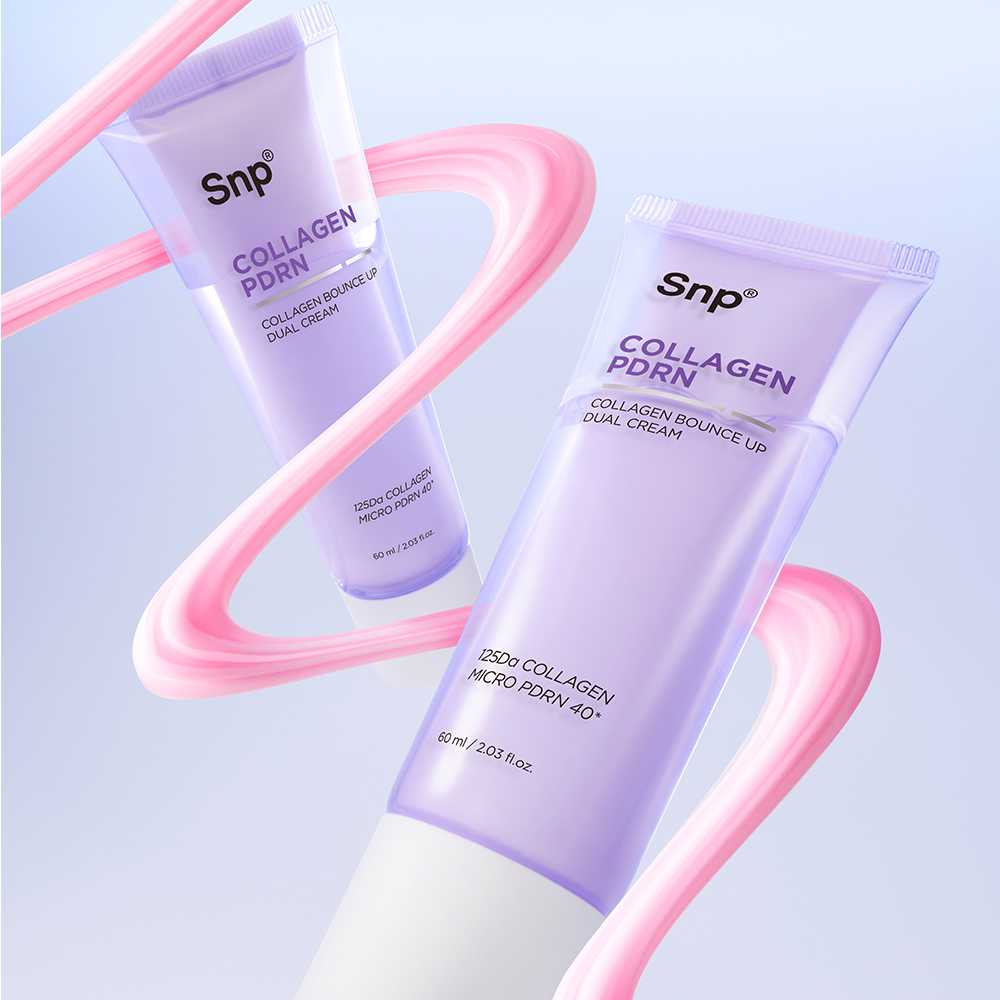 Snp 콜라겐 PDRN 판테놀 바운스업 속광 듀얼 수분크림 60ml, 3개