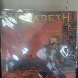 [컬러해적판 중고] 메가데스 LP / Megadeth - peace sells LP