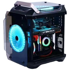 게이밍 데스크탑케이스 원통형 컴퓨터 튜닝 조립 알루미늄 호스트 미니 ITX PC케이스 하우징