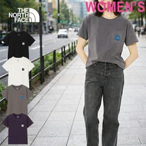 노스 페이스 반팔티 라운딩 슬리브 스퀘어 로고 티셔츠 T셔츠 포켓 포켓