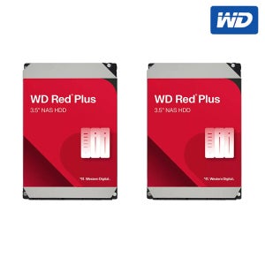 웬디 레드 플러스 WD WD40EFZZ HDD 4TB 5400/128M NAS용 하드디스크 2개 패키지
