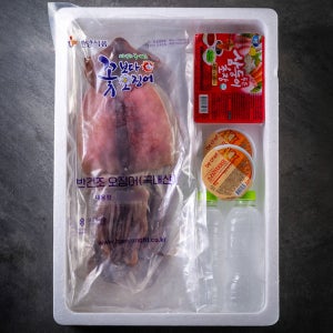 한양식품 국내산 반건조오징어 특대 1kg(6미) + 소스증정 피데기