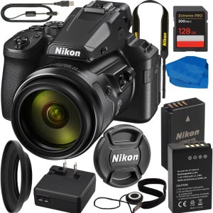액세서리 번들이 포함된 니콘 COOLPIX P950 디지털 카메라 28GB 익스트림 프로 SDXC 메모리 카드 연장 수명 교체 배터리(500mAh) 및 기타(개 묶음)
