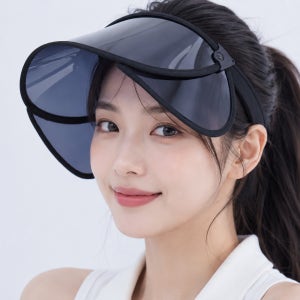 국내제작 UV차단99.9% 풀커버 각도썬캡여성 런닝골프 자외선차단 얼굴가림 모자 블랙