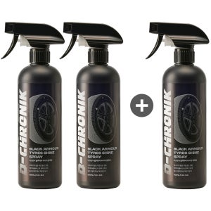 디크로닉 블랙아머 타이어 광택제 왁스 광택 코팅제 트림 코팅 500ml, 3개