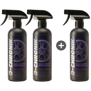 디크로닉 아이언몬스터 휠 철분 제거제 분진 제거 크리너 클리너 리무버 500ml, 3개