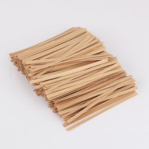 뉴마켓 크라프트 빵끈 8~12cm 1000개 무지 종이 칼라타이 철사끈 전선끈 택끈 택고리
