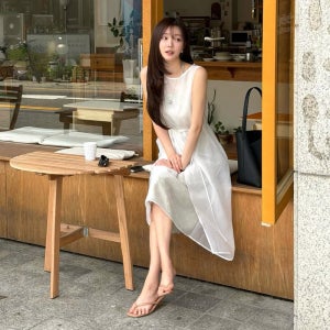 [온앤온] 홀터 레이어드 도트 원피스 NEW6MO611